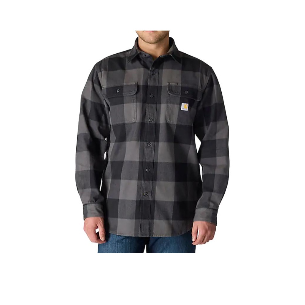 Flannel Plaid Shirt Heavy Weight - كارهارت FW25 107013 قميص رجالي فضفاض