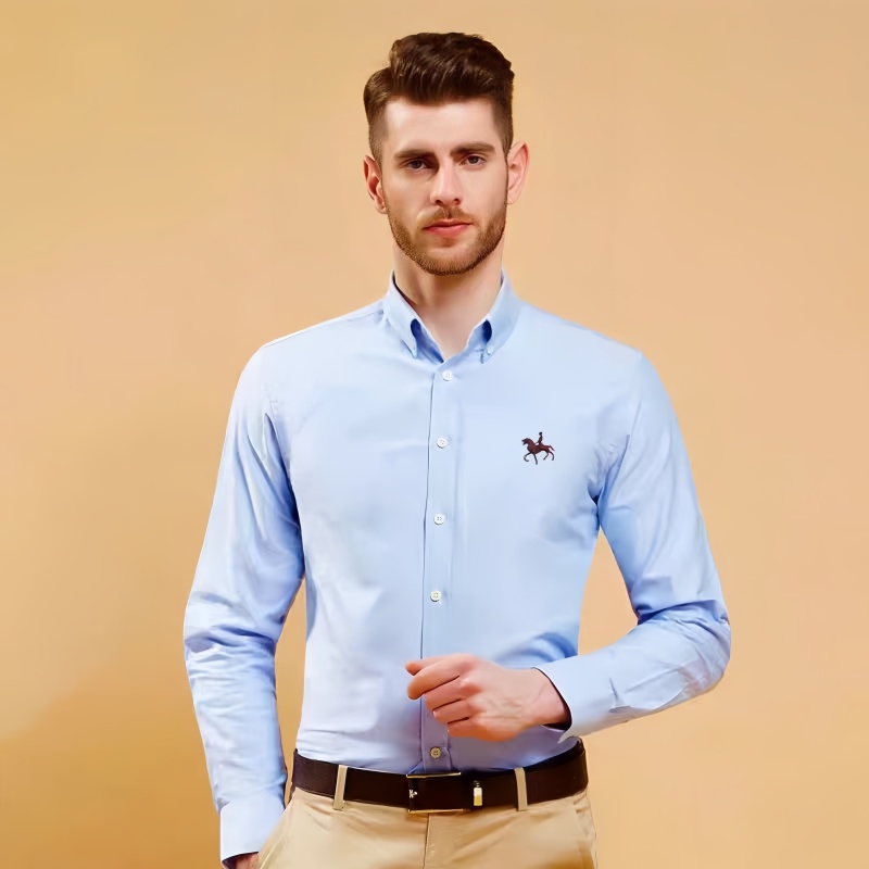 جديد 100% القطن أكسفورد قميص ل - مراجعة Oxford Cotton Casual Shirt Business وسعره