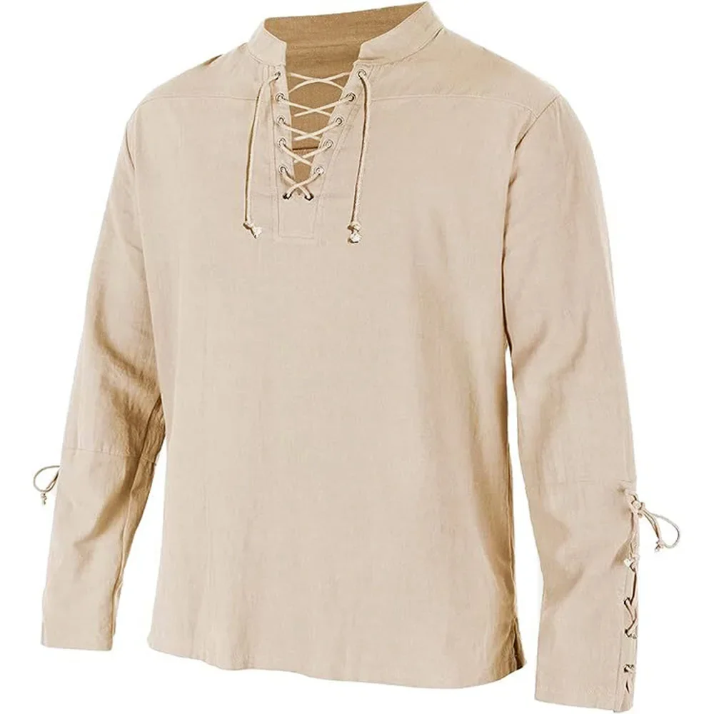الرجال القراصنة في القرون الوس - مراجعة Medieval Gothic Lace Up Pirate Shirt وسعره