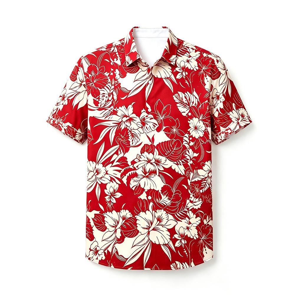 قميص هاواي رجالي بطبعة نباتية  - مراجعة Vintage Hawaiian Floral Shirt وسعره