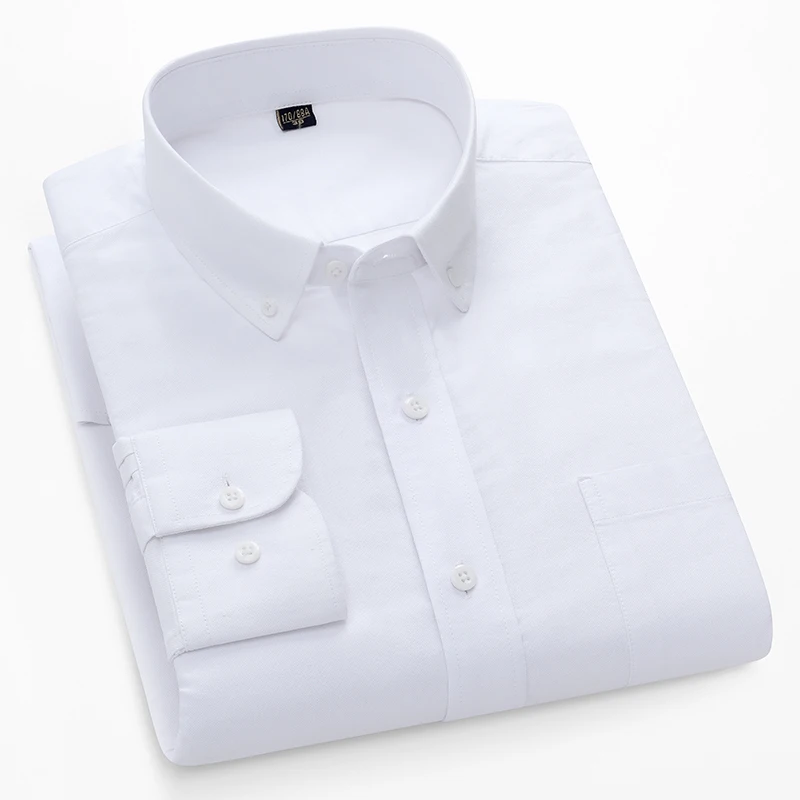 قمصان أكسفورد قطن 100% بأكمام  - مراجعة Oxford Cotton Casual Shirt Business وسعره
