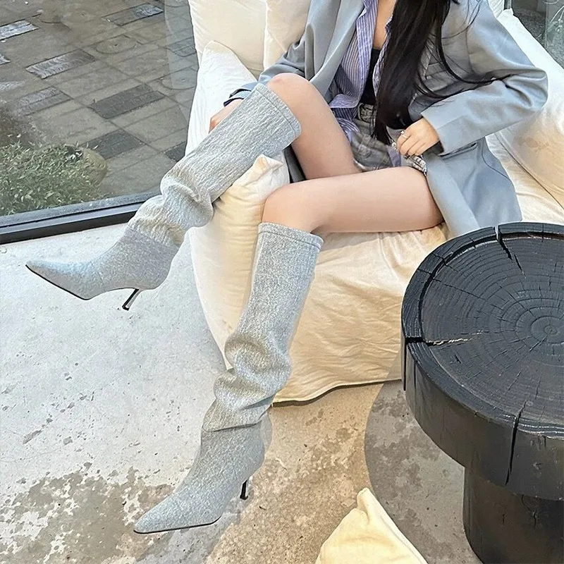 عالية الكعب أنبوب طويل فوق الر - مراجعة Jeans وسعره