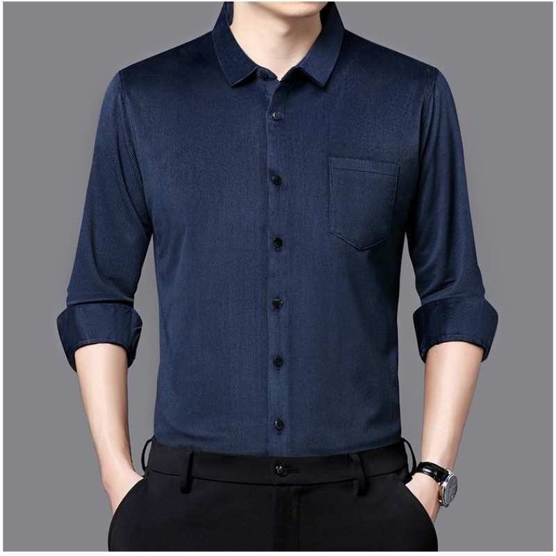 سروال قصير للرجال كم طويل قميص - مراجعة Corduroy Button Up Shirt Men وسعره