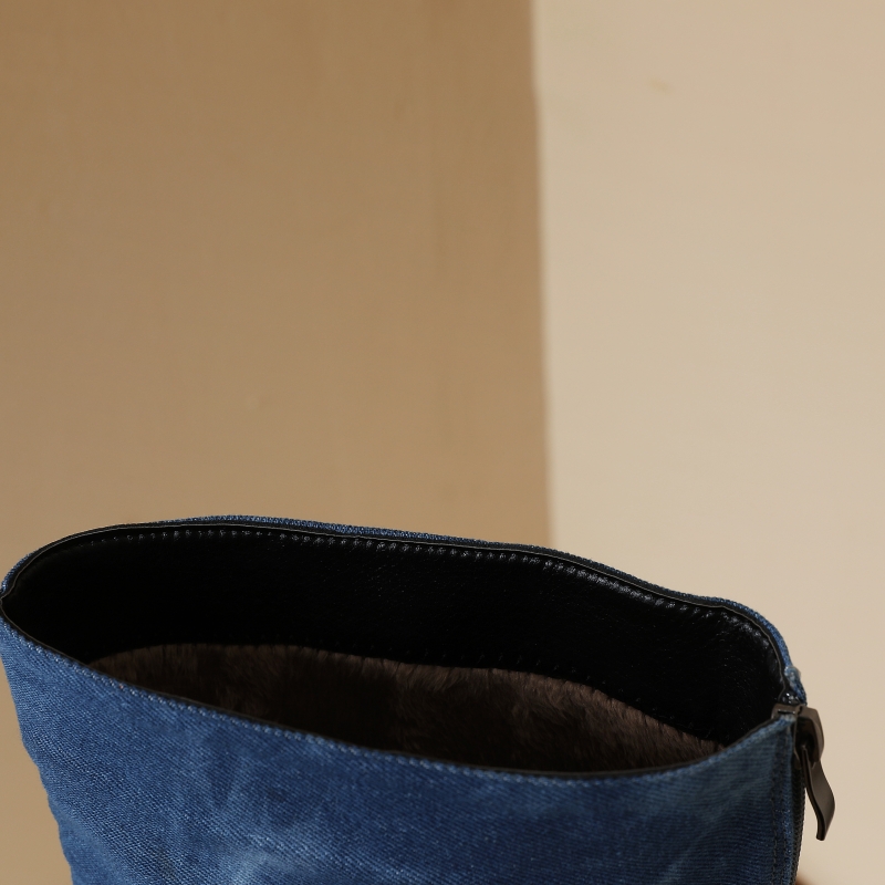 الأزرق الجينز حذاء برقبة للركب - مراجعة Jeans وسعره