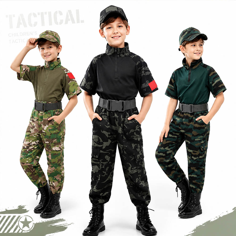 بدلة تكتيكية للأطفال بنمط التم - مراجعة Tactical Military Shirt Cargo وسعره