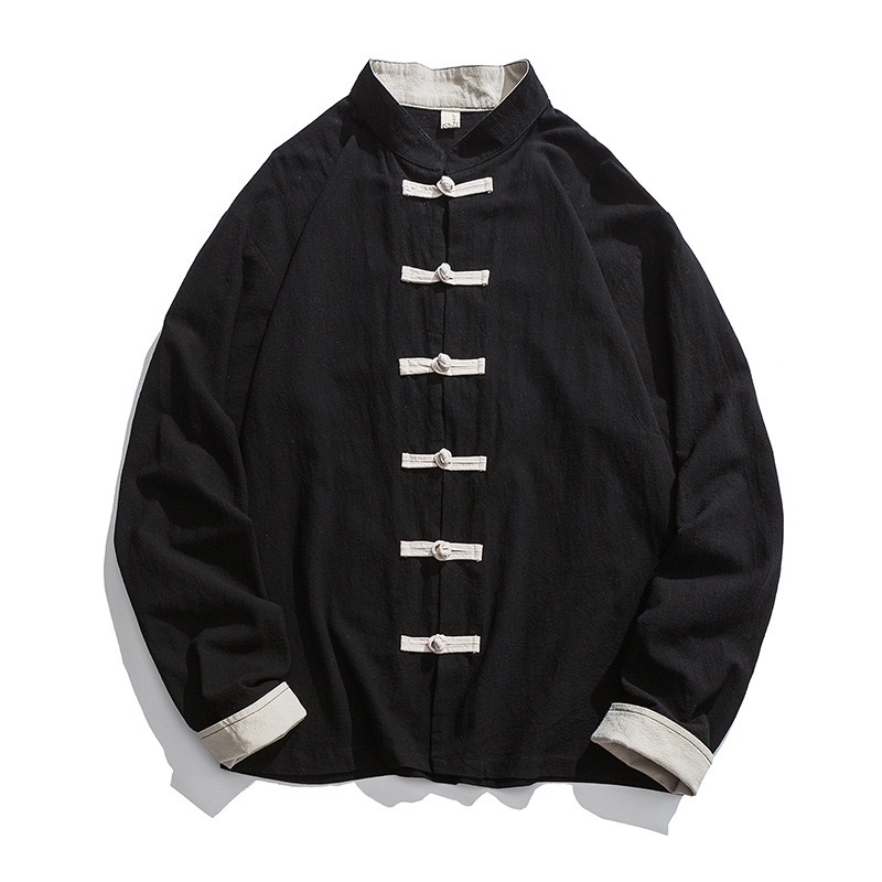جاكيت كيمونو رجالي جديد 2026،  - مراجعة Mens Linen Shirt Long Sleeve وسعره