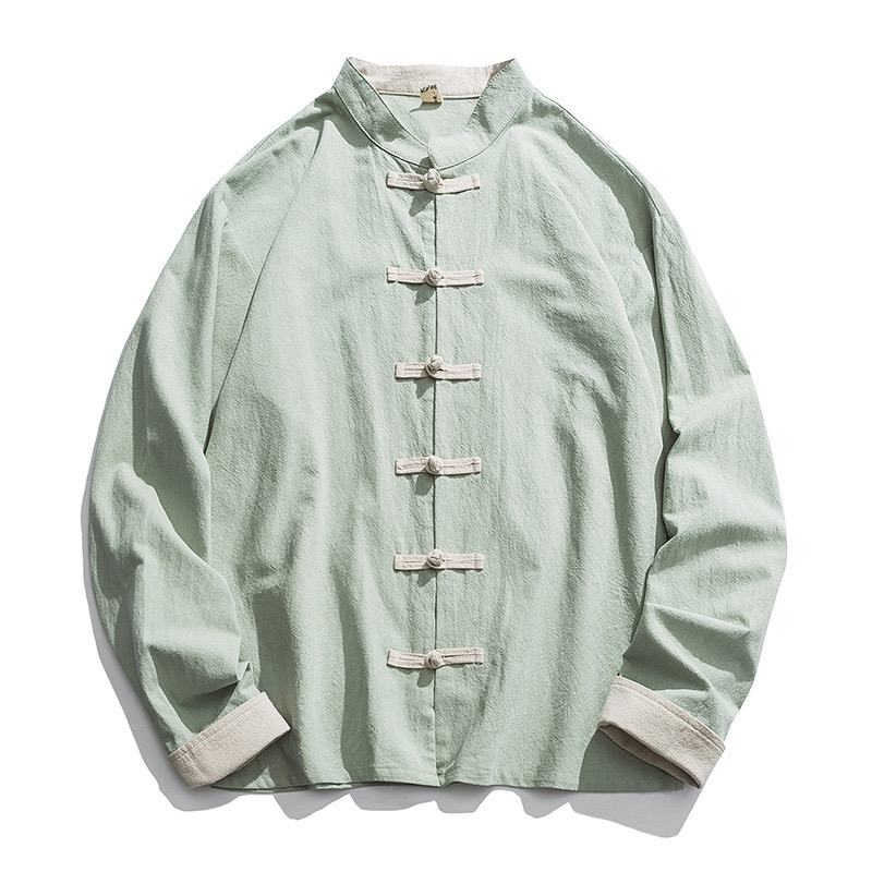 جاكيت كيمونو رجالي جديد 2026،  - مراجعة Mens Linen Shirt Long Sleeve وسعره