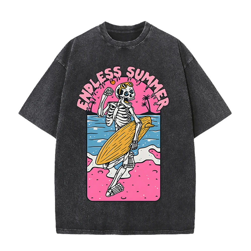 تي شيرت أسود مغسول بحمض بتصميم - مراجعة Acid Wash Vintage Graphic T Shirt وسعره
