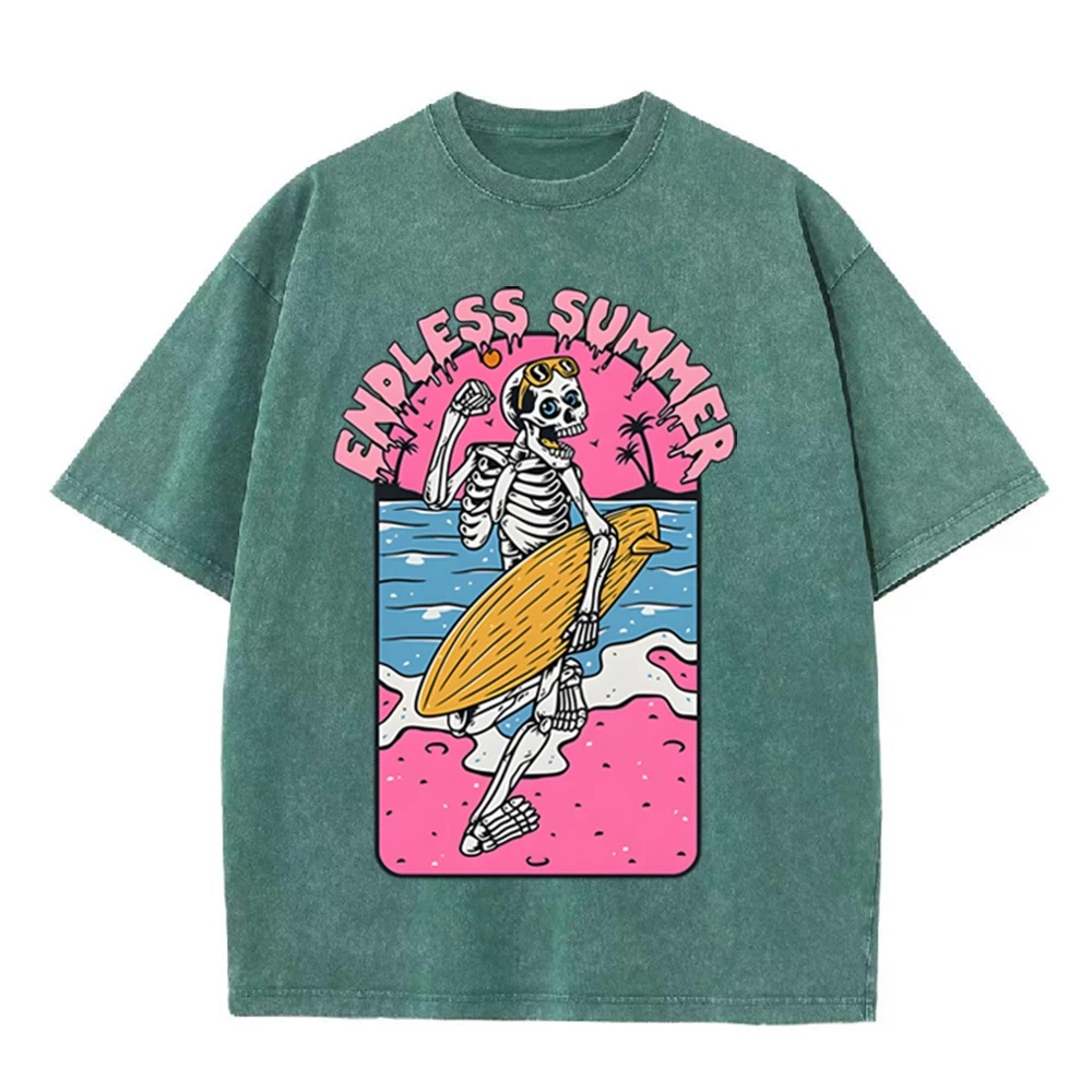 تي شيرت أسود مغسول بحمض بتصميم - مراجعة Acid Wash Vintage Graphic T Shirt وسعره